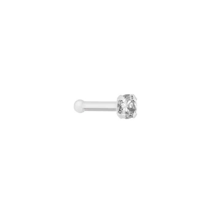 Tilum 18g 25mm Real Diamond White Gold Nose Bone Tilum Dildos