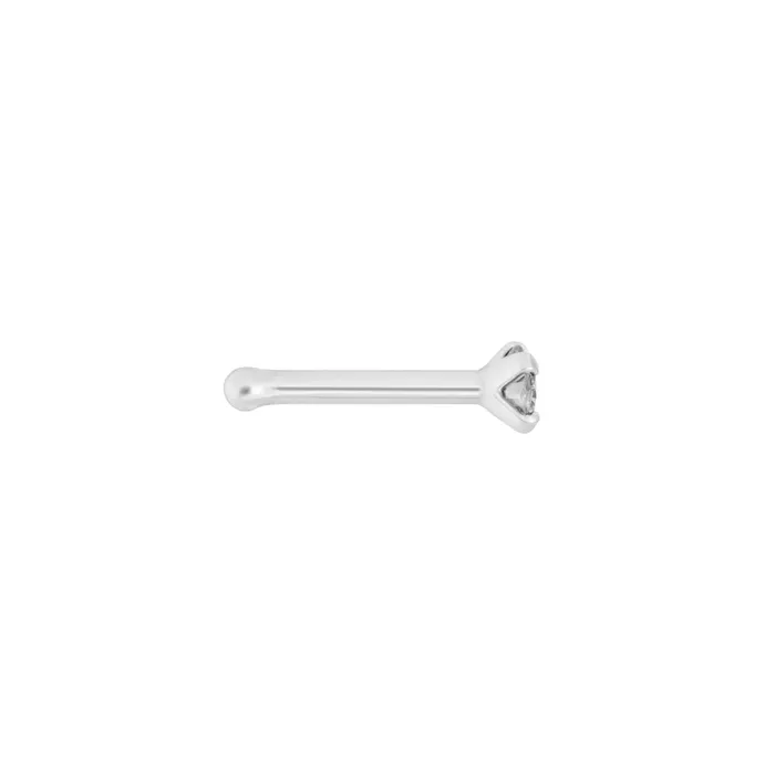 Tilum 18g 25mm Real Diamond White Gold Nose Bone Tilum Dildos