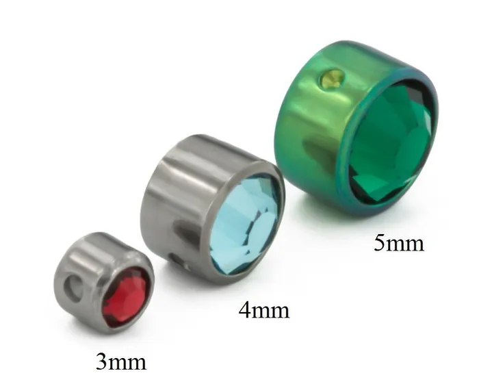 Tilum 5mm Titanium Captive Double Jeweled Disc Tilum Dildos