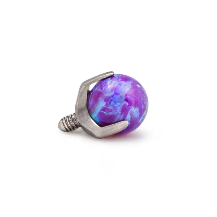 Tilum Male Sex Toys Tilum 14g12g Internal 5mm ProngSet Opal Ball Price Per 1