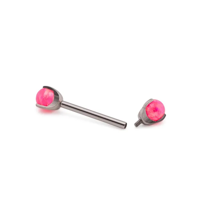 Tilum Male Sex Toys Tilum 14g12g Internal 5mm ProngSet Opal Ball Price Per 1