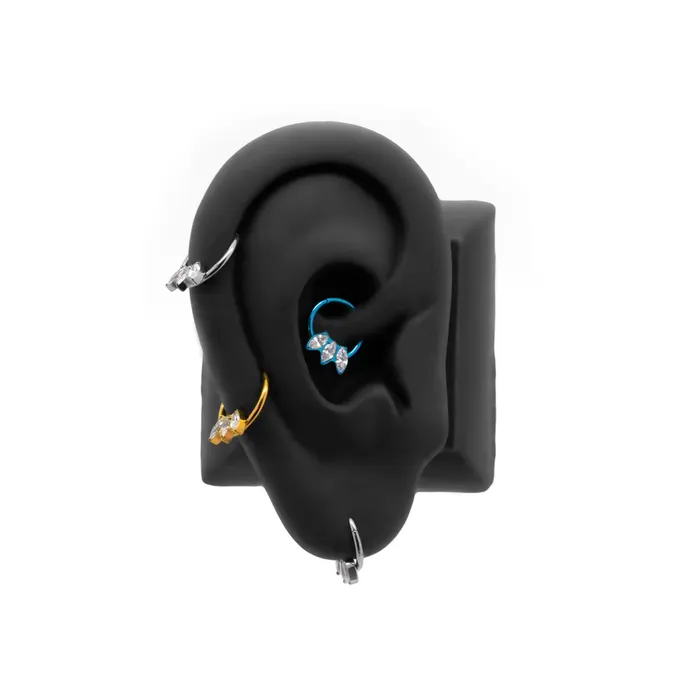 Tilum Tilum 16g Marquis Jewel Fan Titanium Clicker Price Per 1 Vibrators