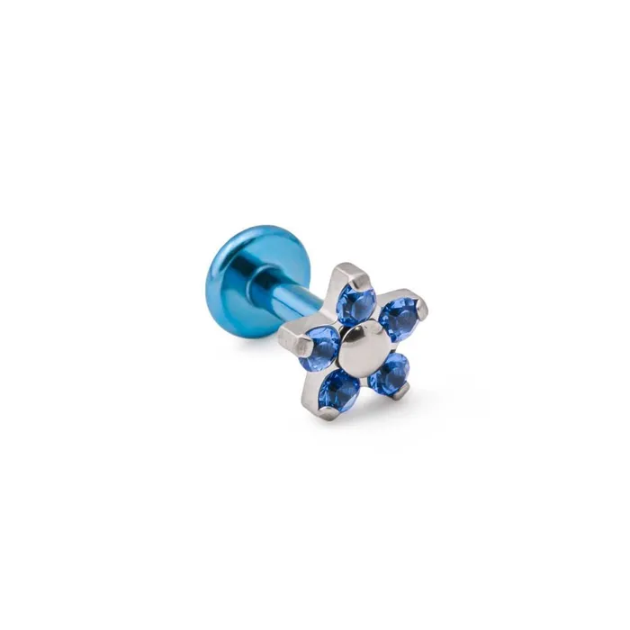 Tilum Vibrators Tilum 14g12g Internally Threaded Titanium Jewel Flower Top Price Per 1