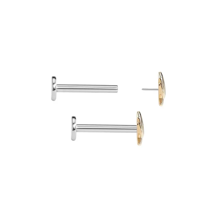 Tilum Vibrators Tilum 14kt Yellow Gold Lovely Lotus Threadless Top Price Per 1