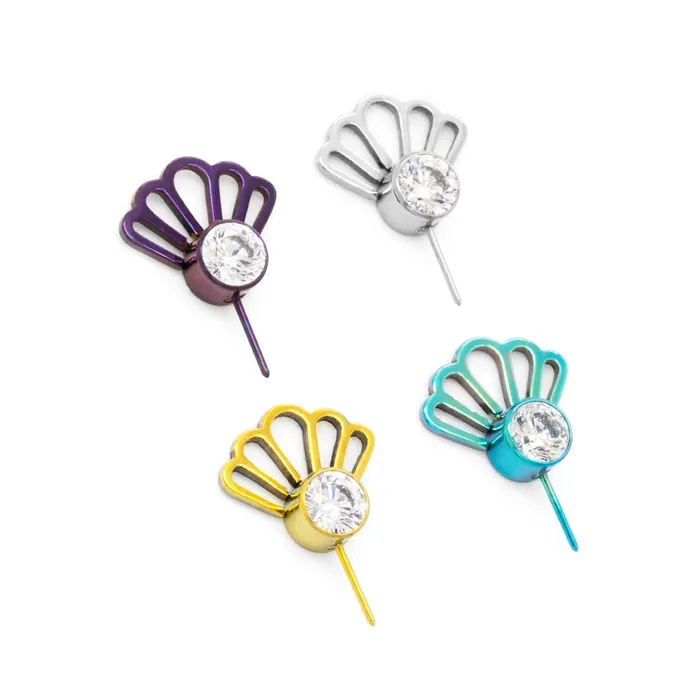 Tilum Vibrators Tilum Titanium Jeweled Flamenco Comb Threadless Top Price Per 1