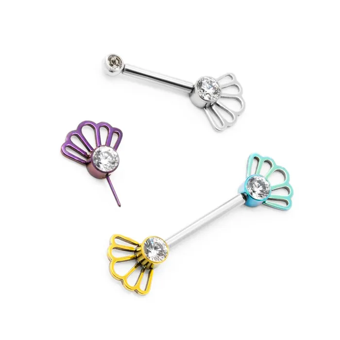 Tilum Vibrators Tilum Titanium Jeweled Flamenco Comb Threadless Top Price Per 1