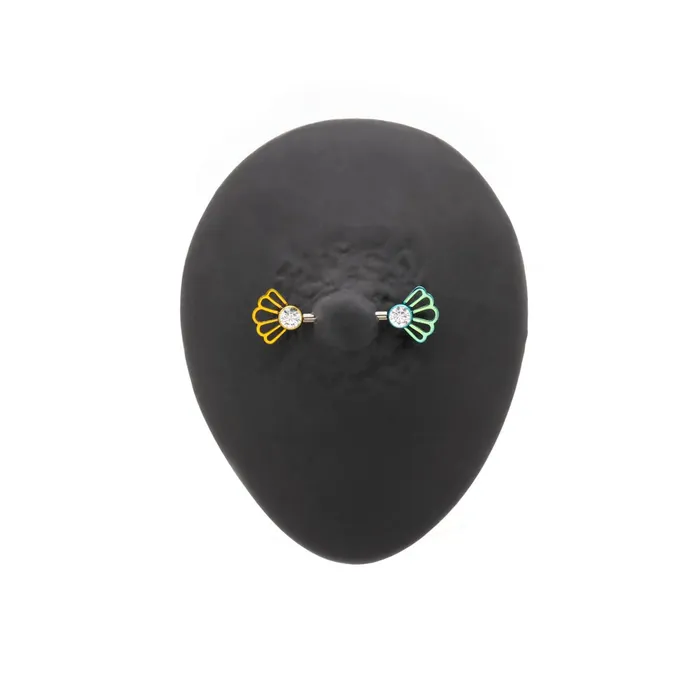 Tilum Vibrators Tilum Titanium Jeweled Flamenco Comb Threadless Top Price Per 1