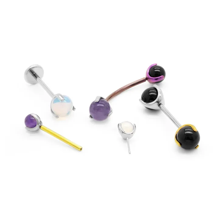 Titanium Threadless Top Pick Color and Size Price Per 1 Painful Pleasures Male Sex Toys