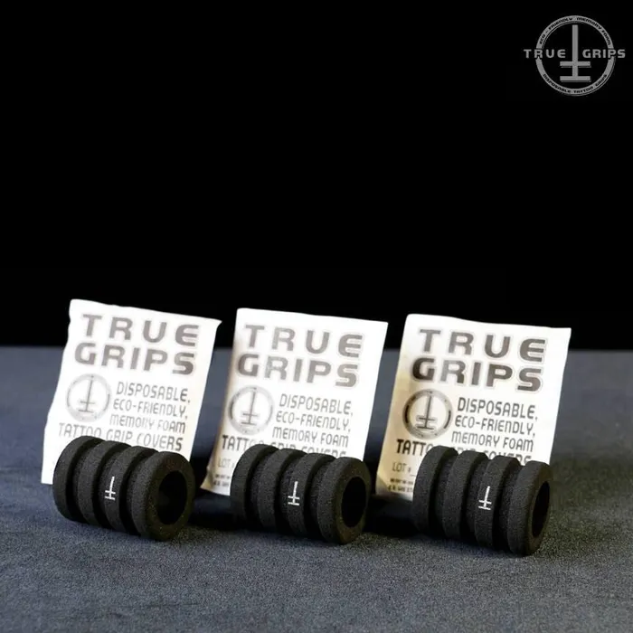 True Grips II Memory Foam Disposable Grip Cover Black Box of 25 True Tubes Anal