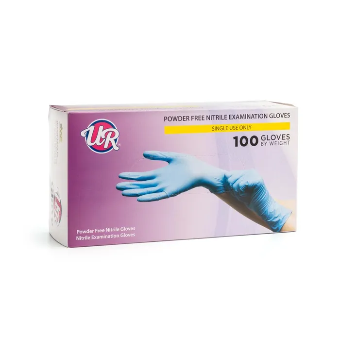 UR Blue Disposable Nitrile Gloves Box of 100 UR Vibrators