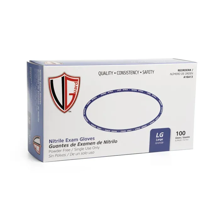 Vanguard Blue Disposable Nitrile Gloves Box of 100 Vanguard Vibrators