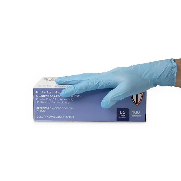 Vanguard Blue Disposable Nitrile Gloves Box of 100 Vanguard Vibrators