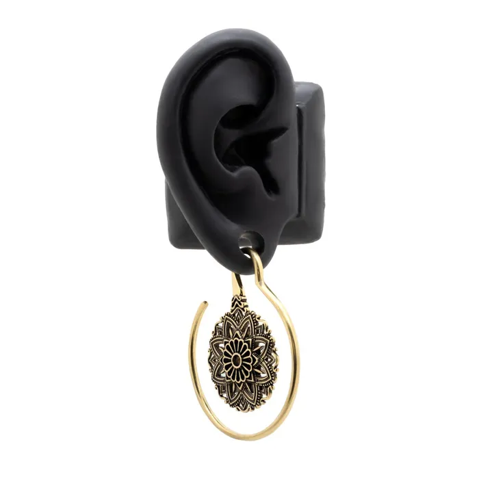 Vibrators 10g Mandala Brass Hanger Earrings Price Per 2 Painful Pleasures