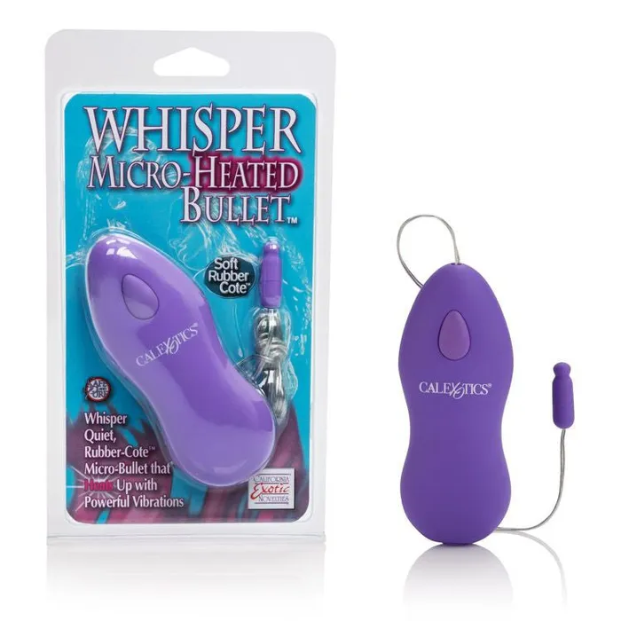 Vibrators California Exotics Whisper Micro Heated Bullet Vibrator Purple