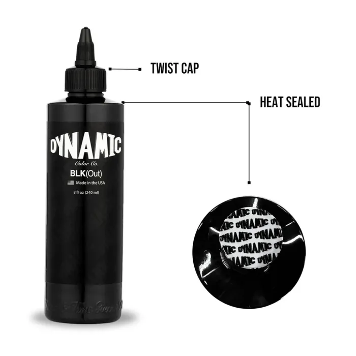 Vibrators Dynamic BLKout Dynamic Tattoo Ink 8oz Bottle