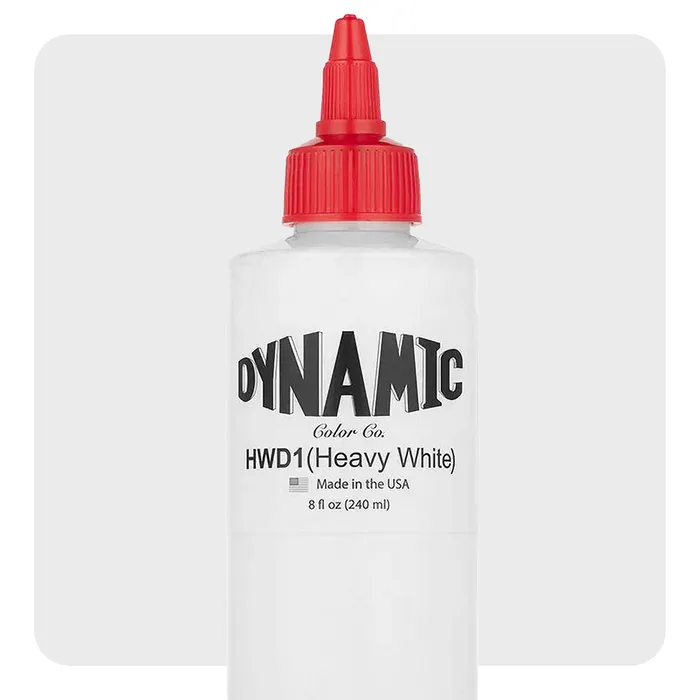Vibrators Dynamic Dynamic Heavy White Tattoo Ink 8oz Bottle