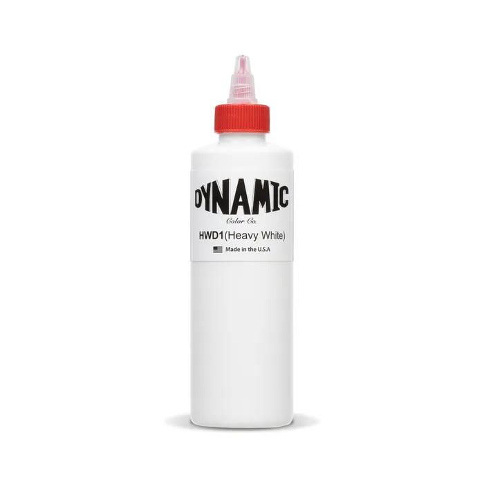 Vibrators Dynamic Dynamic Heavy White Tattoo Ink 8oz Bottle