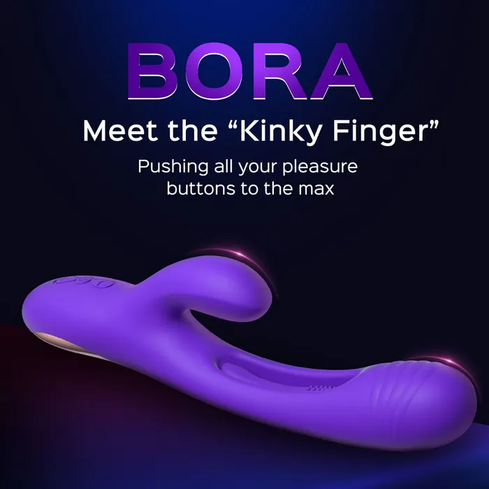 Vibrators Honey Play Box Bora GSpot Tapping Rabbit Vibrator Purple