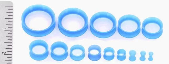Vibrators Kaos Teal Silicone Skin Eyelet by Kaos Softwear 10g up to 1 Price Per 1