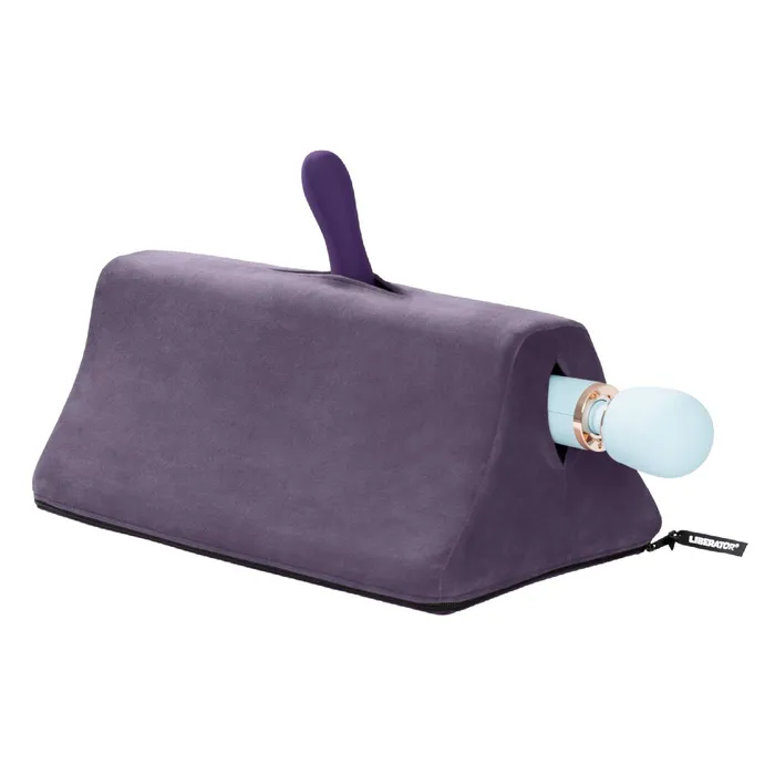 Vibrators Liberator Liberator Tula Hands Free Double Sex Toy Mount Purple