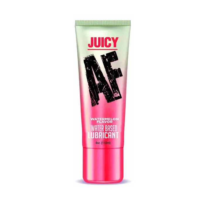 Vibrators Little Genie Production LLC Juicy AF Flavored Water Based Lubricants 4 oz 118 mL 3 Juicy Flavores