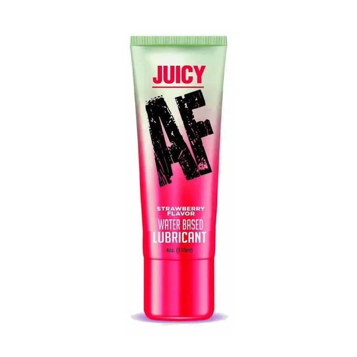 Vibrators Little Genie Production LLC Juicy AF Flavored Water Based Lubricants 4 oz 118 mL 3 Juicy Flavores