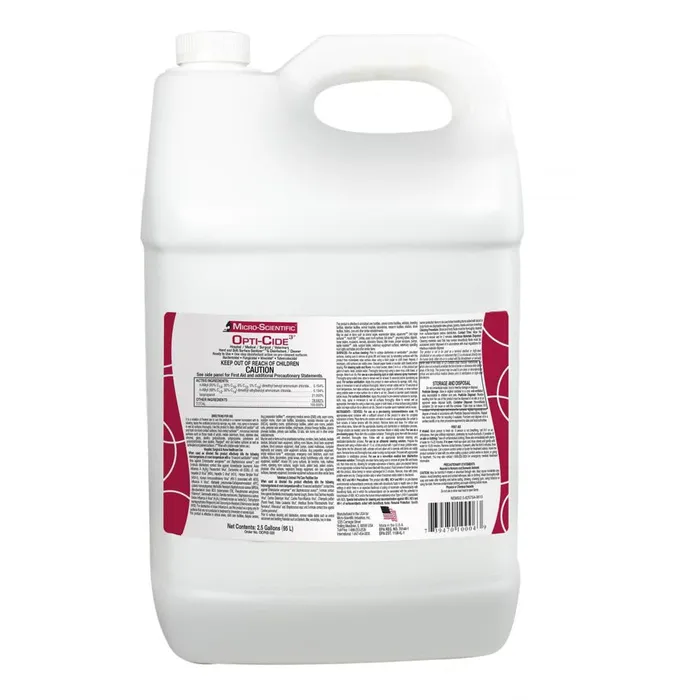 Vibrators MicroScientific OptiCide3 Disinfectant Cleaner 25 Gallon Bottle
