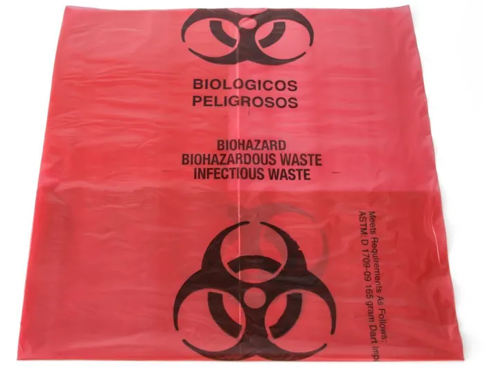 Vibrators Moore Brand Biohazard Red 10 Gallon Bags Box of 100