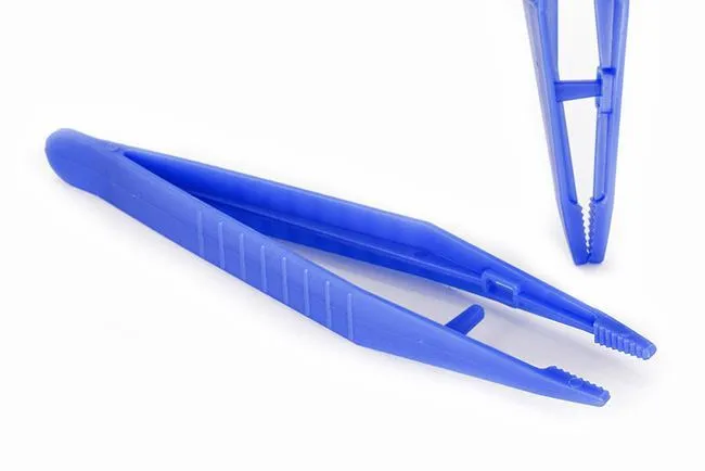 Vibrators Precision Medical Blue Plastic Tweezers