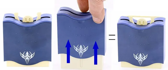 Vibrators Precision Medical Toothpick Holder Strong Man Style Blue