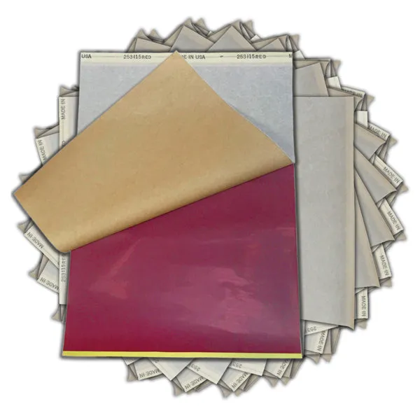Vibrators S8 Tattoo S8 Spirit Red Stencil Paper 812 x 11 100 Sheets