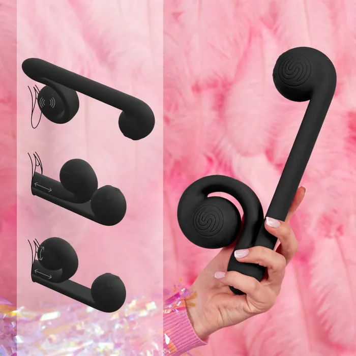 Vibrators Snail Vibe The Snail Ultra Powerful 2 Motor Dual Stimulating Vibrator Black Vibrators Snail Vibe The Snail Ultra Powerful 2 Motor Dual Stimulating Vibrator Black