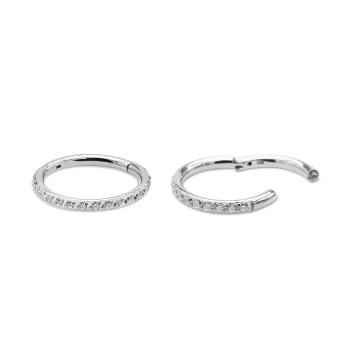 Vibrators Tilum 18g Jeweled Curve Titanium Clicker Price Per 1 Tilum