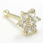 Vibrators Tilum Tilum 14kt Yellow Gold Flower CHRISTINA AQUILERA Nose Bone 20g Vibrators Tilum Tilum 14kt Yellow Gold Flower CHRISTINA AQUILERA Nose Bone 20g