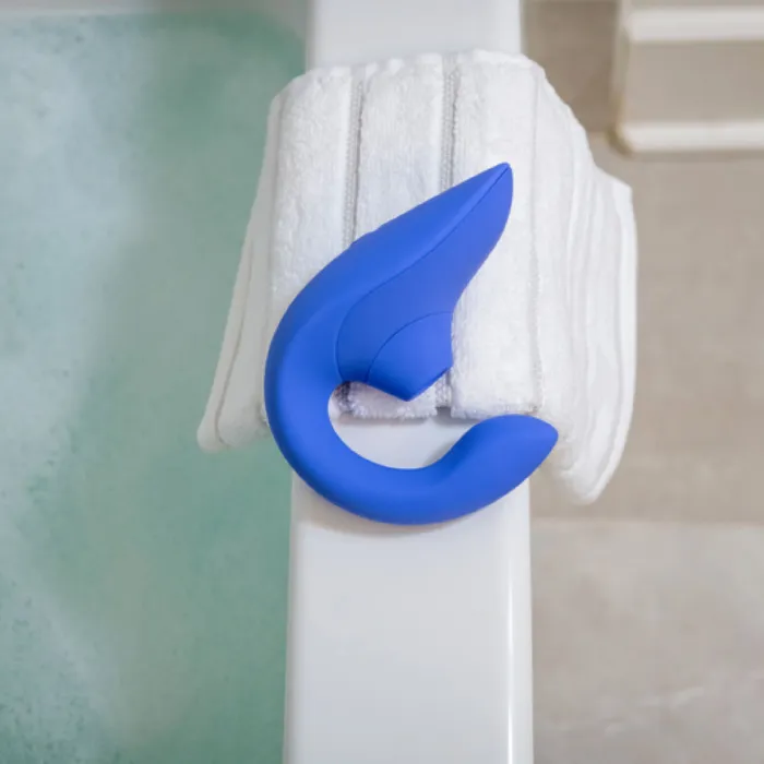 Vibrators Womanizer Womanizer Blend Pleasure Air Clitoral GSpot Rabbit Blue