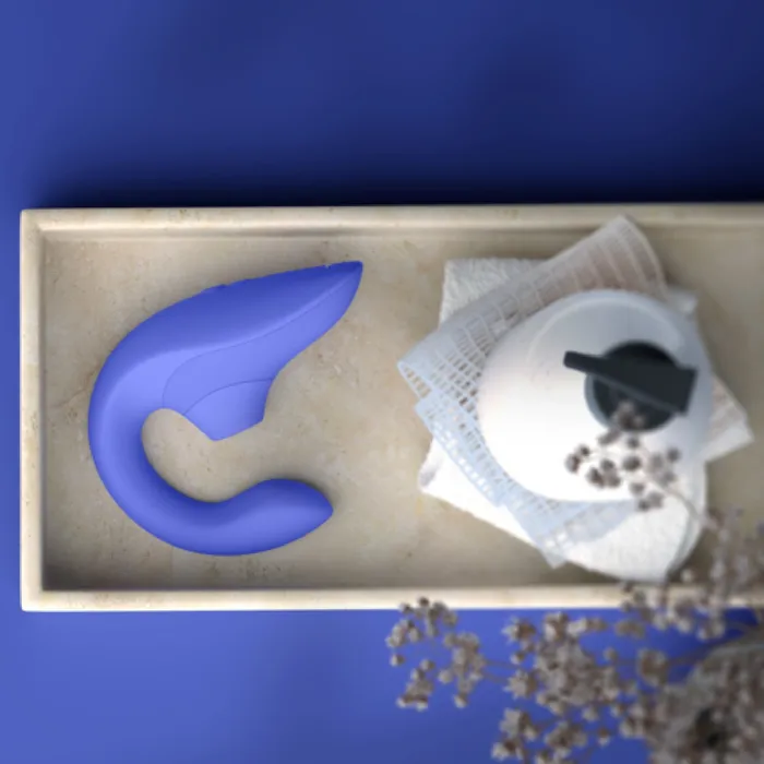 Vibrators Womanizer Womanizer Blend Pleasure Air Clitoral GSpot Rabbit Blue