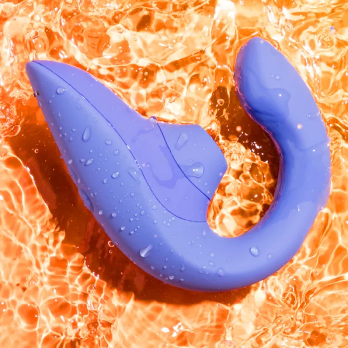Vibrators Womanizer Womanizer Blend Pleasure Air Clitoral GSpot Rabbit Blue