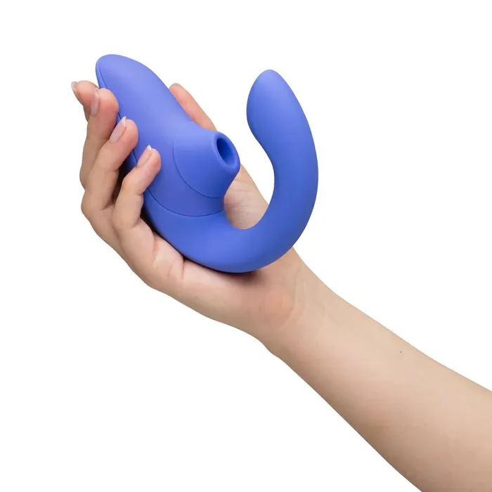 Vibrators Womanizer Womanizer Blend Pleasure Air Clitoral GSpot Rabbit Blue