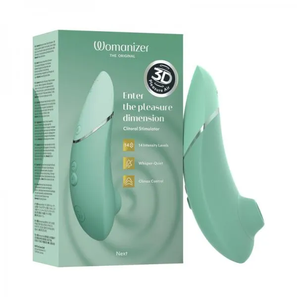 Vibrators Womanizer Womanizer Next Pleasure Air Clitoral Vibrator Sage Green