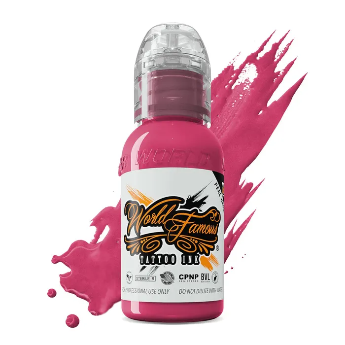 Vibrators World Famous Paraguay Pink World Famous Tattoo Ink Pick Size