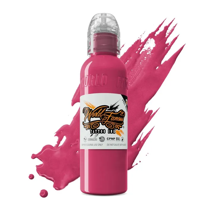 Vibrators World Famous Paraguay Pink World Famous Tattoo Ink Pick Size