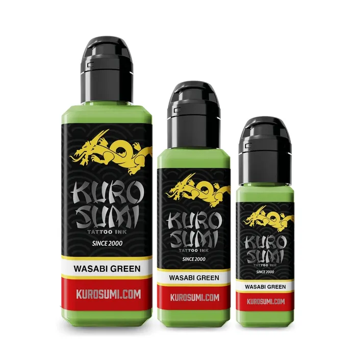 Wasabi Green Kuro Sumi Tattoo Ink Pick Size Kuro Sumi Male Sex Toys