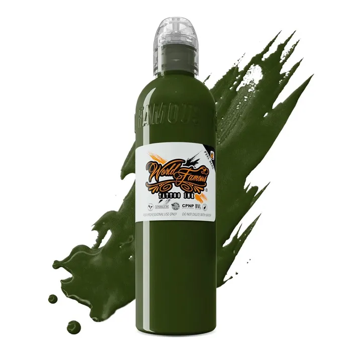 World Famous Male Sex Toys Jay Freestyle Olive Green World Famous Tattoo Ink Pick Size