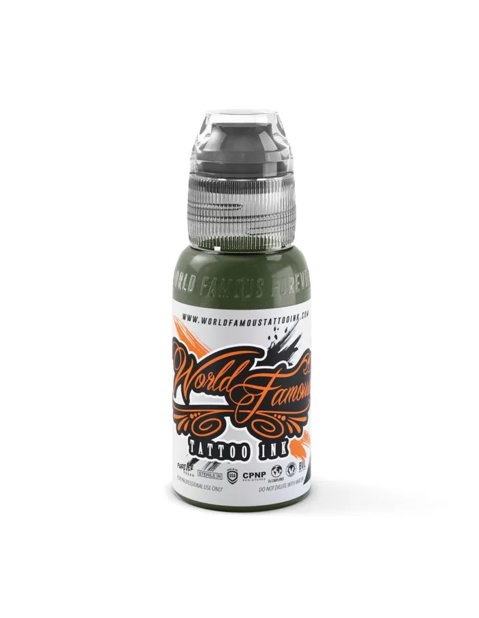 World Famous Male Sex Toys Jay Freestyle Olive Green World Famous Tattoo Ink Pick Size