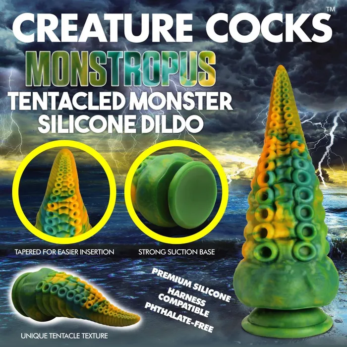 XR Brands Monstropus Tentacled Monster 85 Inch Silicone Dildo Dildos